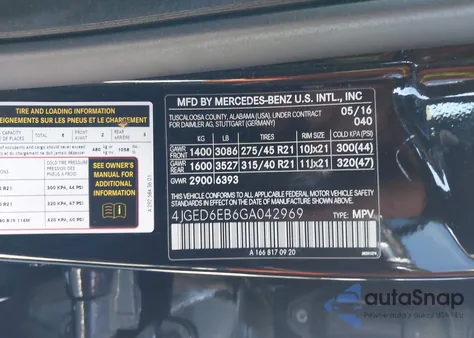 2016 Mercedes-Benz Gle 450 Amg Coupe 4Matic from USA, damaged, VIN 4JGED6EB6GA042969